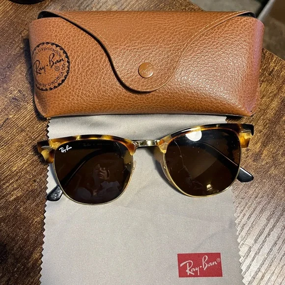 ⚜️CLUBMASTAR⚜️ MEGA CLUBMASTER Sunglasses in Tortoise On Gold and G-15